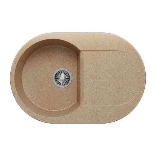 Кухонная мойка POLYGRAN ATOL 760 песочный №302