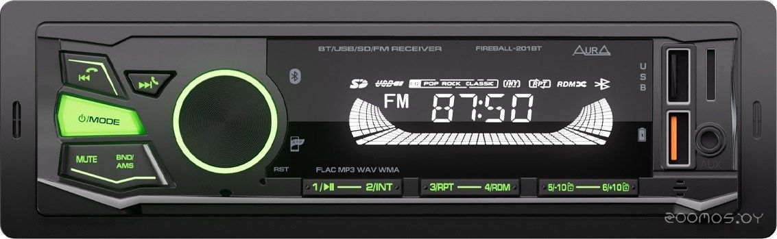 USB-магнитола Aura Fireball-201BT