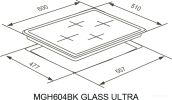Варочная панель Meferi MGH604BK Glass Ultra