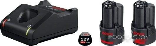 Аккумулятор с зарядным устройством Bosch GBA 12V + GAL 12V-40 Professional 1600A019R8 (12В/2 Ah + 12В)