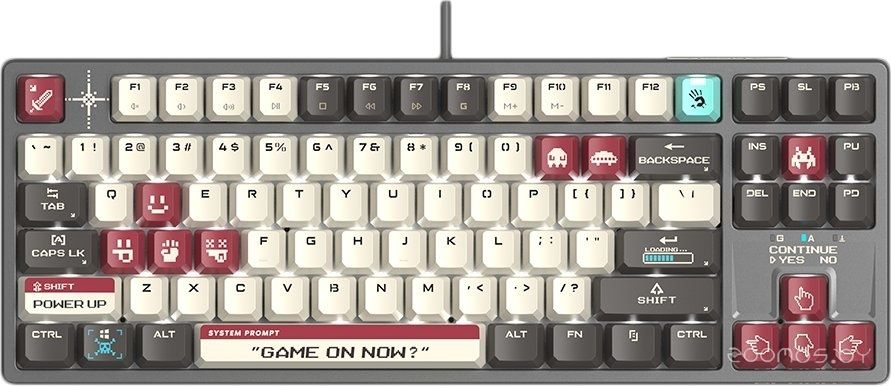 Клавиатура A4Tech Bloody S87 Pixels Red (Bloody BLMS Red Plus)