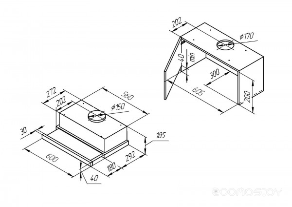 Кухонная вытяжка Kuppersberg Slimlux IV 60 GW, фото 3