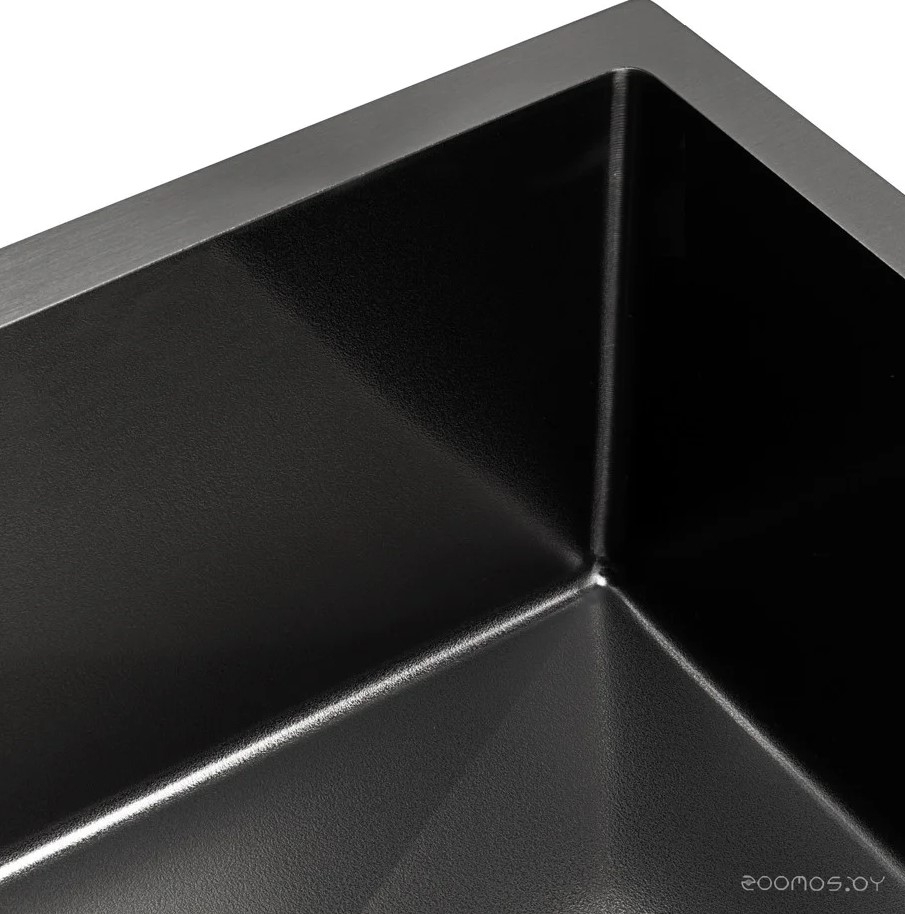 Кухонная мойка ARFEKA Eco AR мойка 500*500, коландер G, дозатор Black Decor Volcanic, фото 7