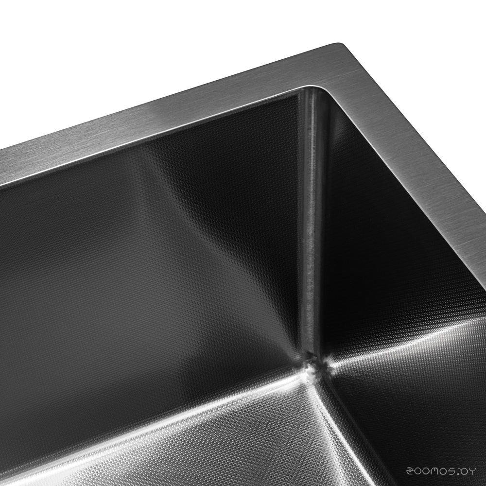 Кухонная мойка ARFEKA ECO AR 550*450 BLACK PVD NANO DECOR MILLET GRAINS, фото 5