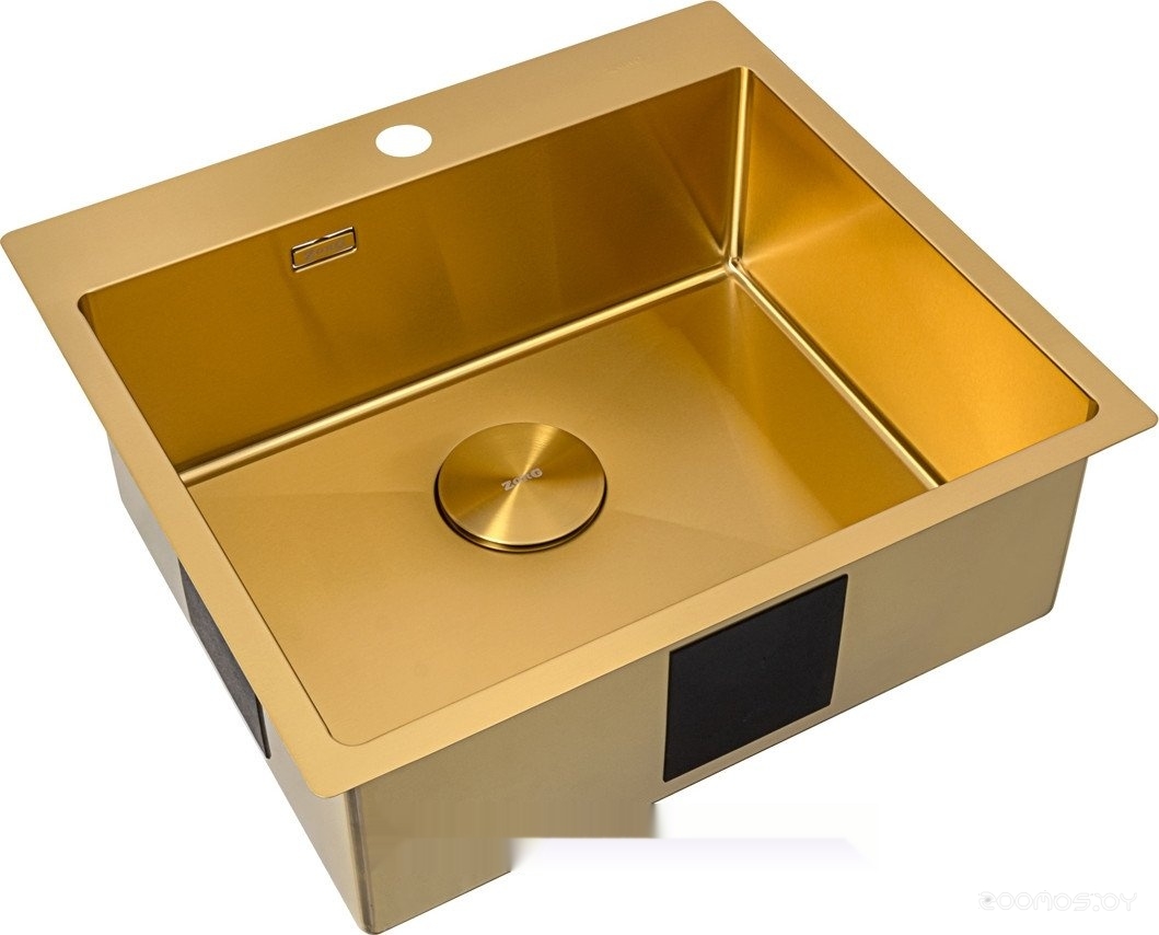 Кухонная мойка Zorg ZRN 5055 Premium PVD Gold, фото 2