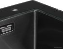 Кухонная мойка ARFEKA ECO AR 500*500 GS BLACK GLASS + BLACK PVD NANO