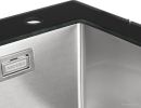 Кухонная мойка ARFEKA ECO AR 500*500 GS BLACK GLASS + SATIN