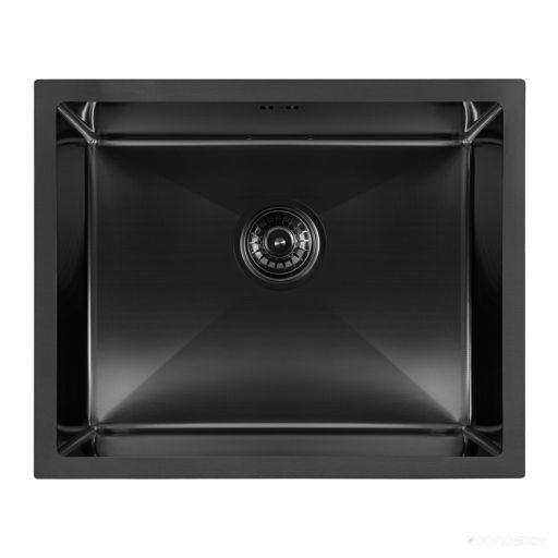 Кухонная мойка ARFEKA ECO AR 550*450 BLACK PVD NANO DECOR MILLET GRAINS, фото 1