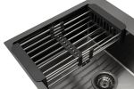 Кухонная мойка ARFEKA ECO AR 600*500, коландер, дозатор BLACK DECOR MILLET GRAINS +CL AR+DS AR