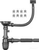 Кухонная мойка ARFEKA ECO AR 700*500 BLACK PVD NANO