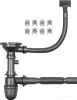 Кухонная мойка ARFEKA ECO AR 700*500 BLACK PVD NANO DECOR