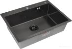 Кухонная мойка ARFEKA ECO AR 700*500 BLACK PVD NANO DECOR VOLCANIC ROCK
