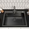 Кухонная мойка ARFEKA ECO AR 700*500 BLACK PVD NANO DECOR VOLCANIC ROCK