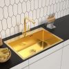 Кухонная мойка ARFEKA ECO AR 700*500 GOLD PVD NANO