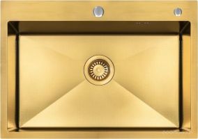 Кухонная мойка ARFEKA ECO AR 700*500 GOLD PVD NANO DECOR
