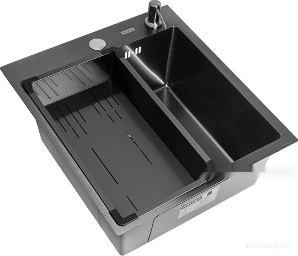 Кухонная мойка ARFEKA Eco AR мойка 450*500, коландер G, дозатор Black Decor Millet