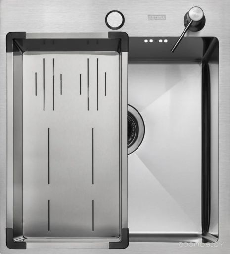 Кухонная мойка ARFEKA Eco AR мойка 450*500, коландер G, дозатор Satin