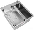 Кухонная мойка ARFEKA Eco AR мойка 450*500, коландер G, дозатор Satin
