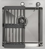 Кухонная мойка ARFEKA Eco AR мойка 450*500, коландер, дозатор SATIN DECOR MILLET GRAINS