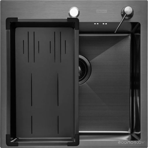 Кухонная мойка ARFEKA Eco AR мойка 500*500, коландер G, дозатор Black Decor Millet