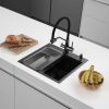 Кухонная мойка ARFEKA Eco AR мойка 500*500, коландер G, дозатор Black Decor Millet