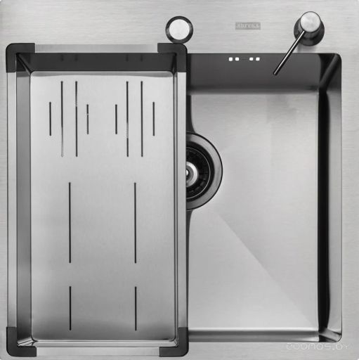 Кухонная мойка ARFEKA Eco AR мойка 500*500, коландер G, дозатор Satin