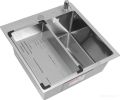 Кухонная мойка ARFEKA Eco AR мойка 500*500, коландер G, дозатор Satin Decor Millet