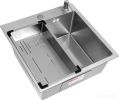 Кухонная мойка ARFEKA Eco AR мойка 500*500, коландер G, дозатор Satin Decor Volcanic