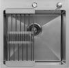 Кухонная мойка ARFEKA ECO AR мойка 500*500, коландер, дозатор SATIN DECOR VOLCANIC ROCK