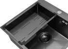 Кухонная мойка ARFEKA Eco AR мойка 600*500, коландер G, дозатор Black Decor Millet