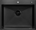Кухонная мойка ARFEKA Eco AR мойка 600*500, коландер G, дозатор Black Decor Volcanic