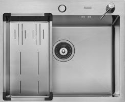 Кухонная мойка ARFEKA Eco AR мойка 600*500, коландер G, дозатор Satin