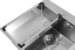 Кухонная мойка ARFEKA Eco AR мойка 600*500, коландер G, дозатор Satin