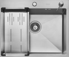 Кухонная мойка ARFEKA Eco AR мойка 600*500, коландер G, дозатор Satin Decor Volcanic