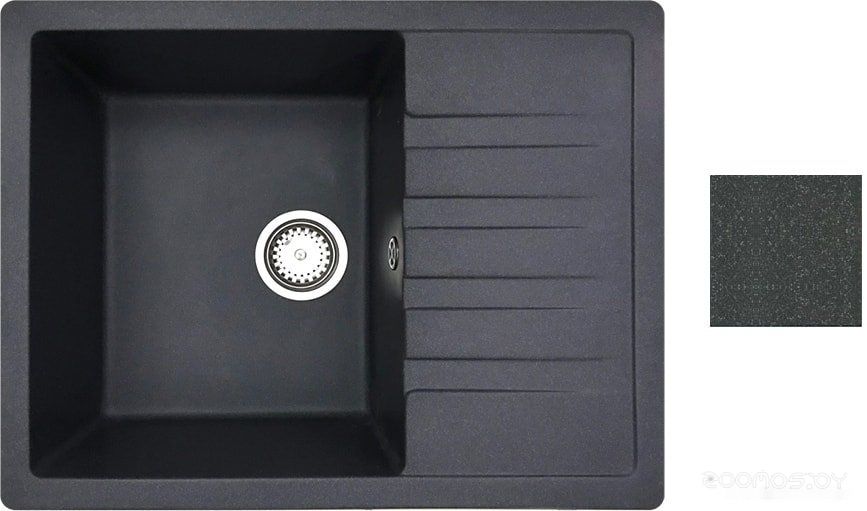 Кухонная мойка БелЭворс Vega L (антрацит)
