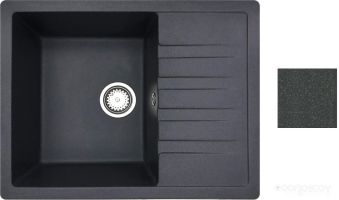 Кухонная мойка БелЭворс Vega L (антрацит)