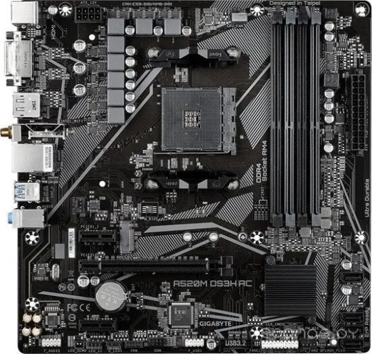 Материнская плата Gigabyte A520M DS3H AC (rev. 1.0)
