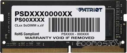 Оперативная память Patriot 8GB DDR4 SODIMM PC4-25600 PSD48G32002S