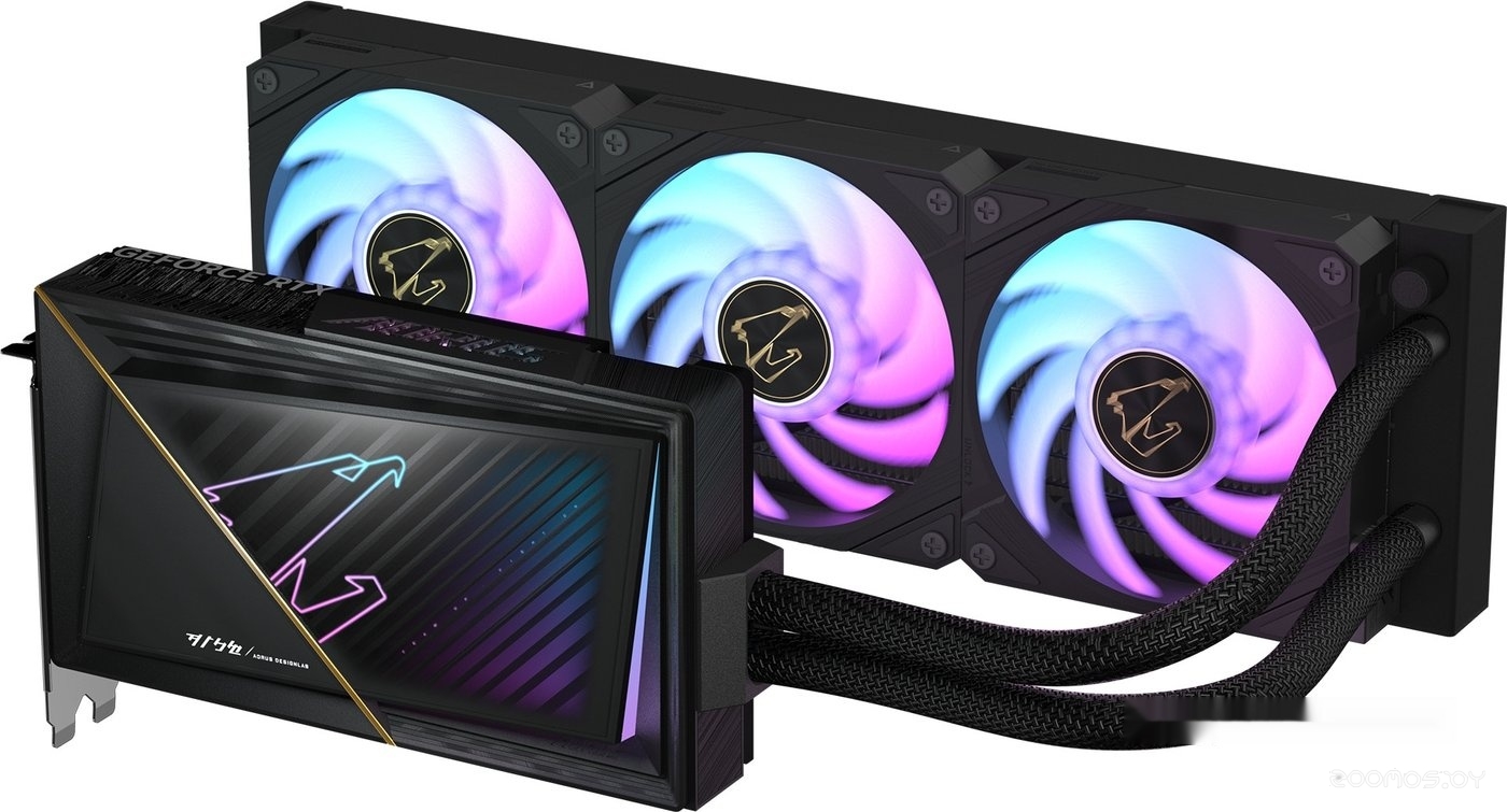 Видеокарта Gigabyte Aorus GeForce RTX 5080 Xtreme Waterforce 16G GV-N5080AORUSX W-16GD, фото 2
