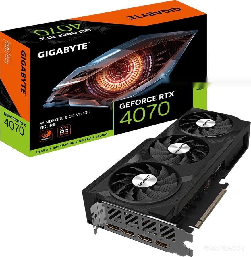 Видеокарта Gigabyte GeForce RTX 4070 Windforce OC V2 12G GV-N4070WF3OCV2-12GD, фото 2