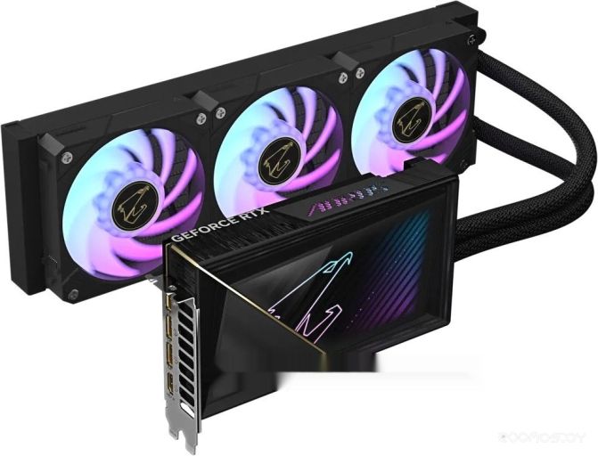 Видеокарта Gigabyte Aorus GeForce RTX 5080 Xtreme Waterforce 16G GV-N5080AORUSX W-16GD, фото 1