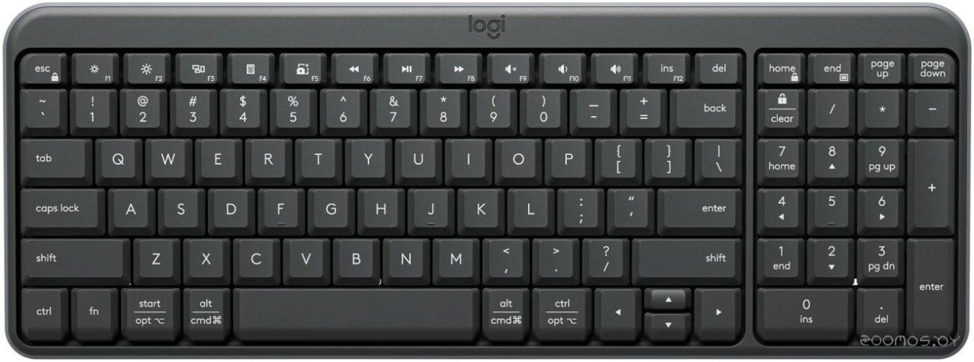 Клавиатура Logitech K250 Compact Bluetooth Wireless Keyboard 920-013452 (графит)