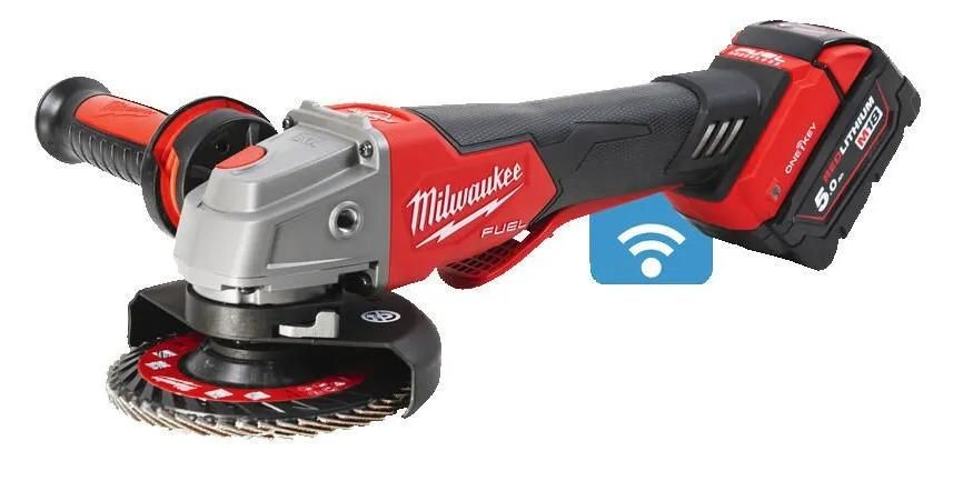 Угловая шлифмашина Milwaukee M18 ONEFSAG 125XPDB-502X Fuel 4933478435 (с 2-мя АКБ)