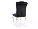 Стул SIGNAL PRINCE Velvet tap. 186 черный/хром