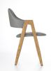 Стул HALMAR K247 серый/дуб медовый