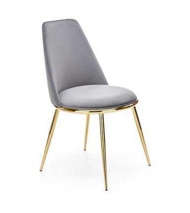 Стул HALMAR K460 серый/золотой