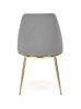 Стул HALMAR K460 серый/золотой