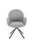 Стул HALMAR K498 серый/черный, поворотный