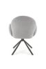 Стул HALMAR K498 серый/черный, поворотный