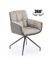 Стул HALMAR K523 серый/черный